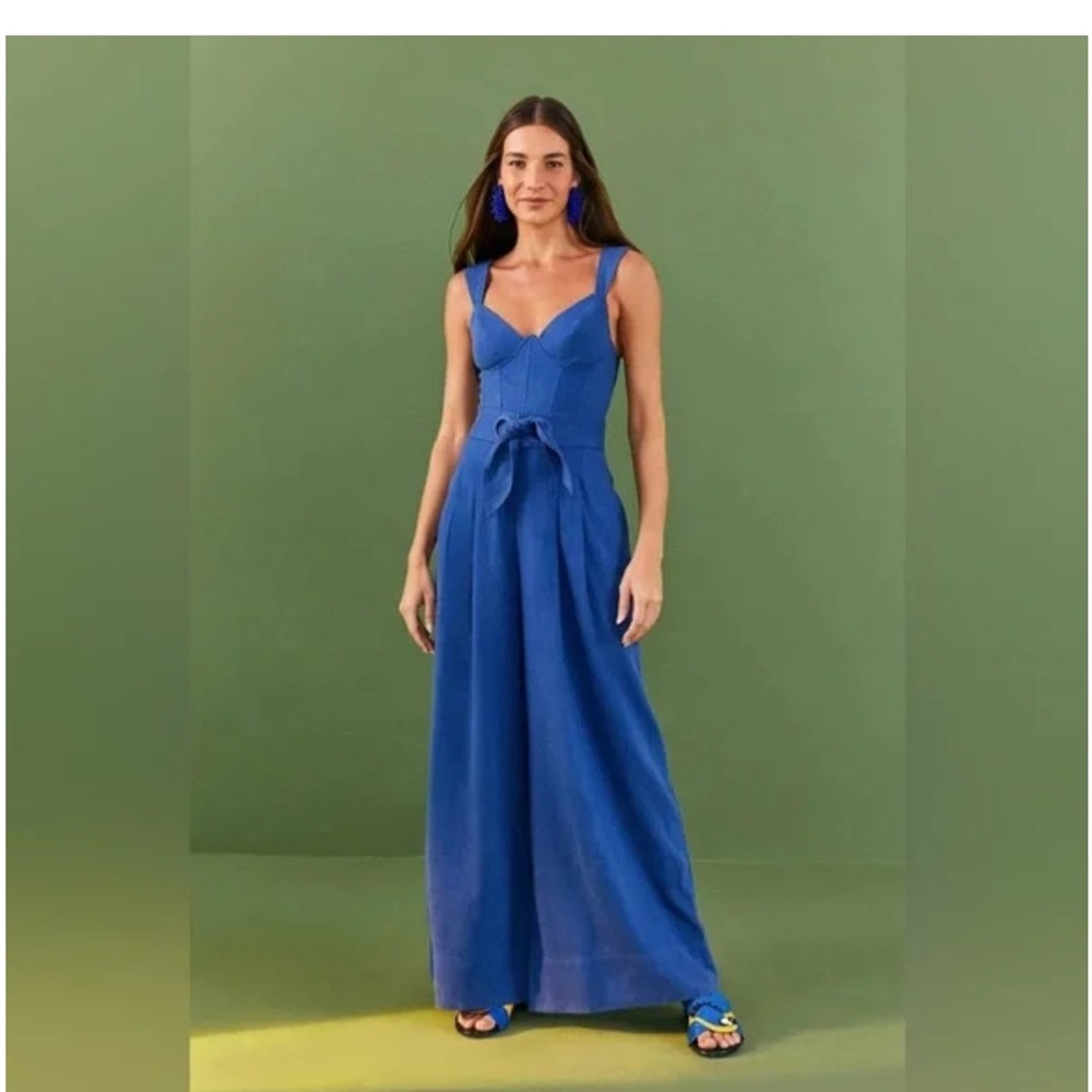 Farm Rio Dark Blue Jumpsuit Size XL NWT